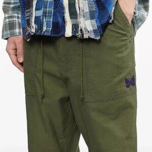 New Needles Khaki Fatigue Trousers